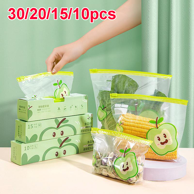 Food Storage With Lock - Bolsa Reutilizable con Cierre Hermético, Bolsa