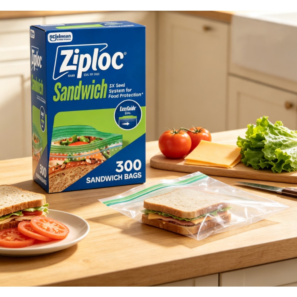 Food Storage Technology - Ziploc ® Bolsas para sándwiches de