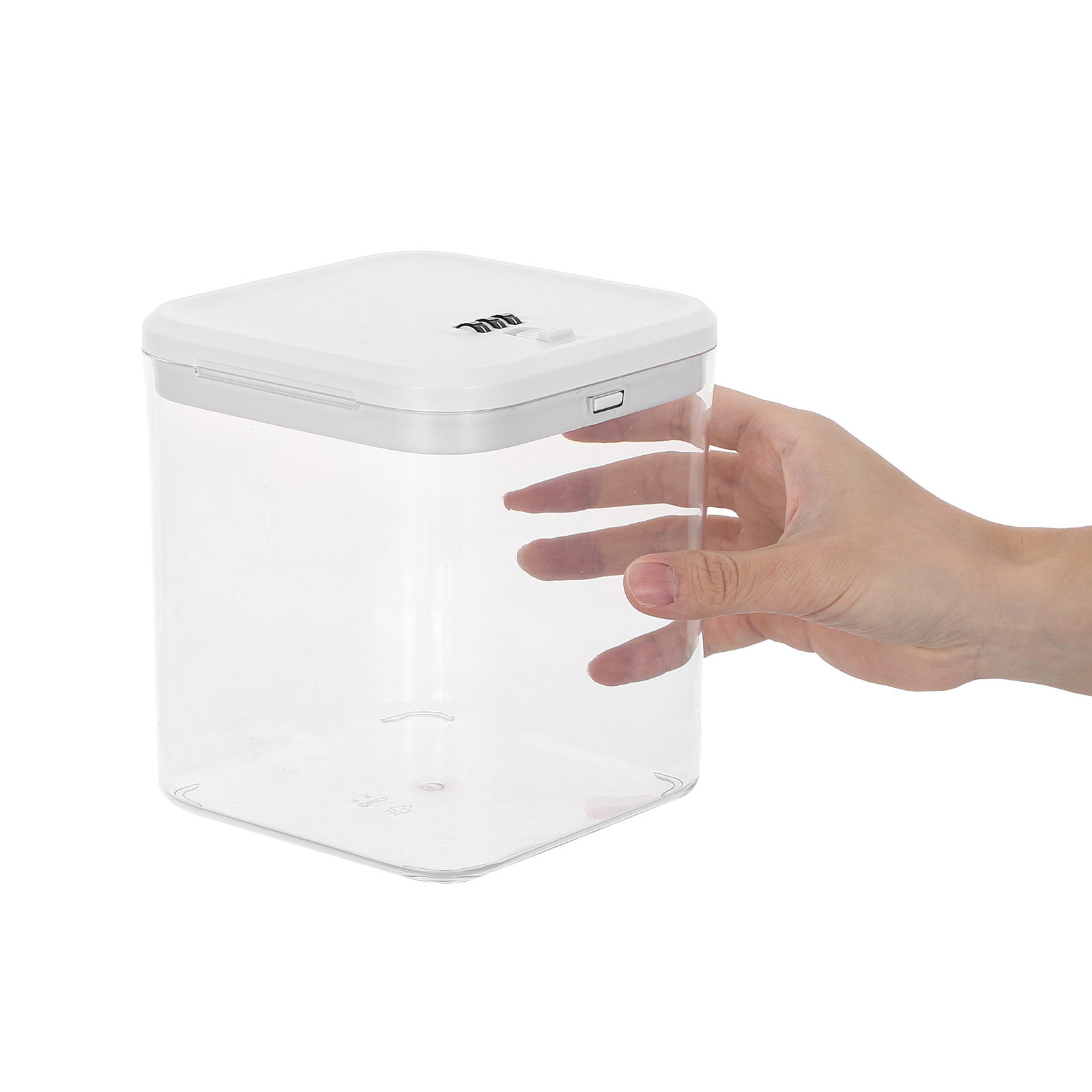 Food Storage With Lock - Caja de Seguridad Apilable Transparente para