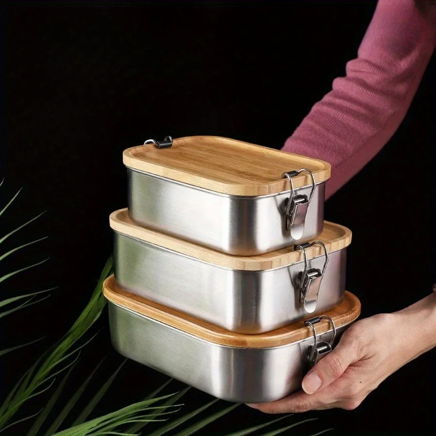 Food Storage Containers B&M - Nueva Lonchera de Acero Inoxidable 304