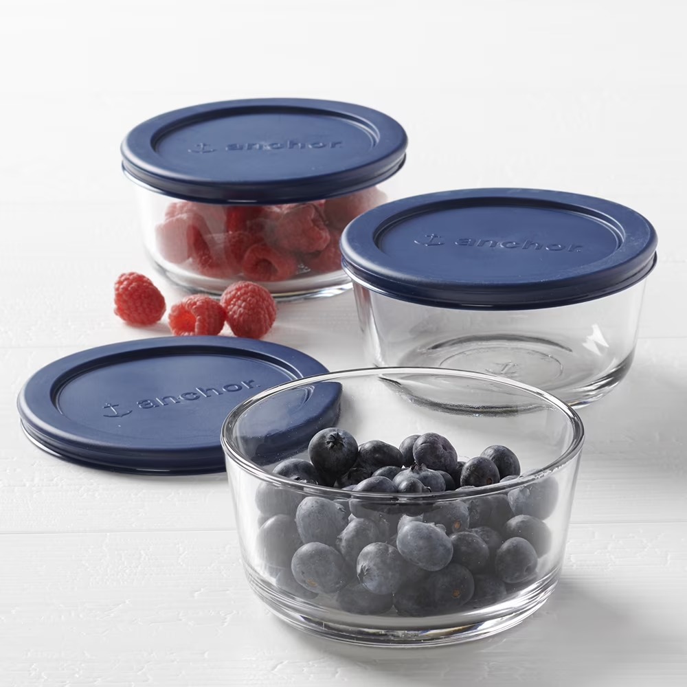 Food Storage Set Glass - Recipientes de Vidrio para Almacenamiento de