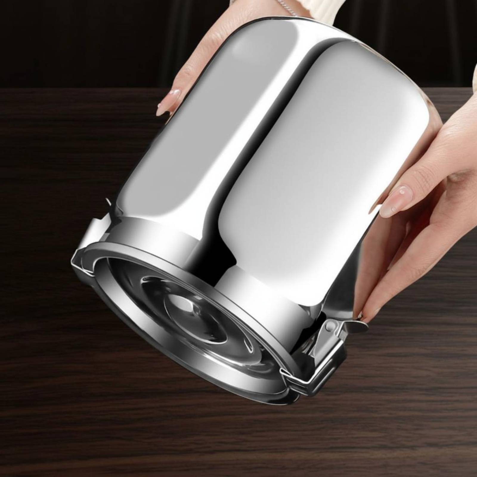Food Storage Jars Airtight - Recipiente Hermético de Acero Inoxidable Plateado,