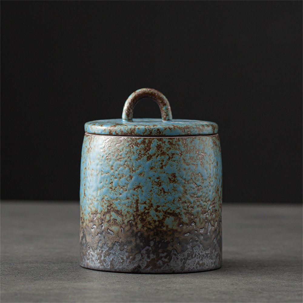Food Storage Quart - Carrito de té de cerámica, tarro