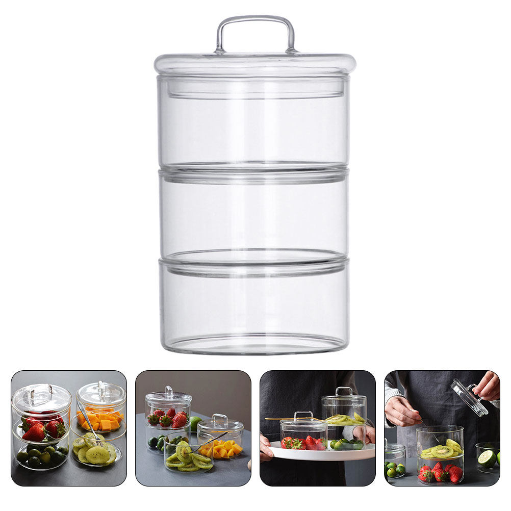 Food Storage Jar Glass - Juego de 1 Recipiente de Vidrio