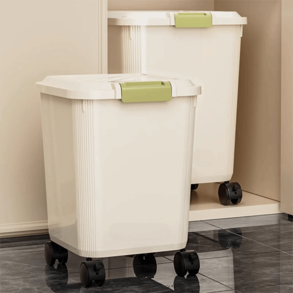 Food Storage With Wheels - Contenedor de Almacenamiento de Arroz a