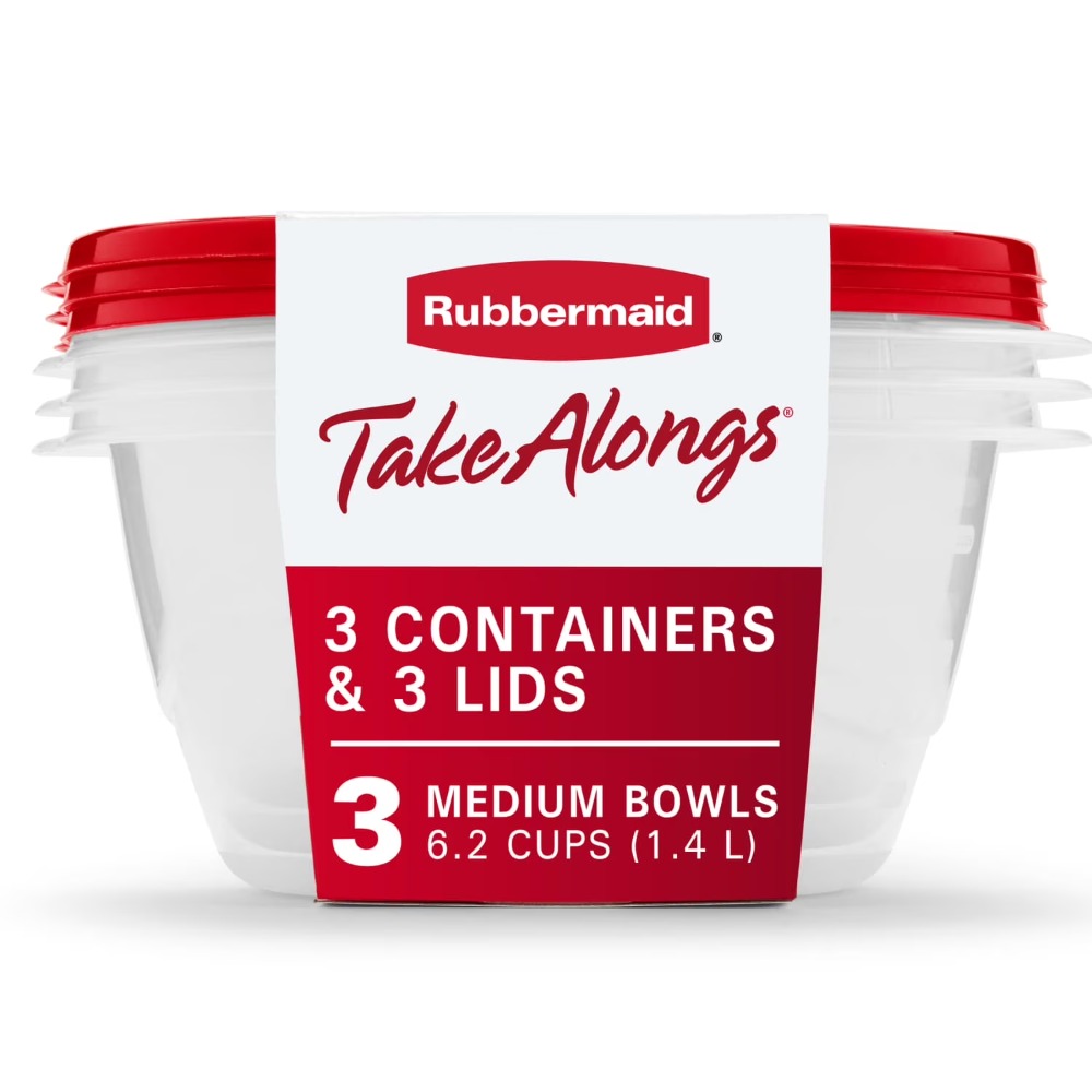 Food Storage Lid - Recipientes Redondos Grandes para Almacenamiento de