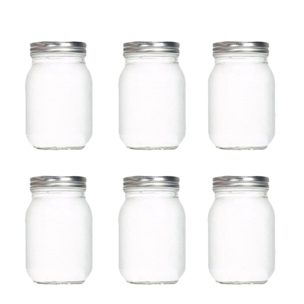 Food Storage Jar Glass - Juego de 6 Frascos de Vidrio