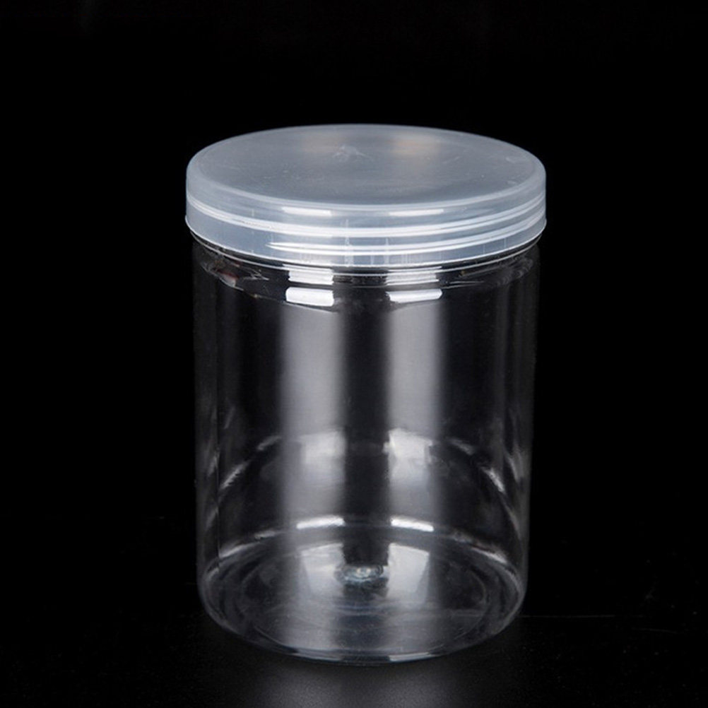 Food Storage Lid - 10 Frascos de Plástico Transparente de