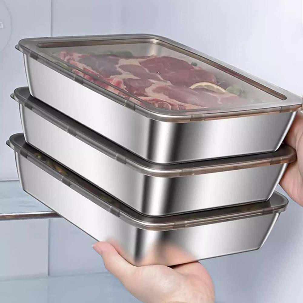 Food Storage For Room - Bandeja de Servicio de Acero Inoxidable