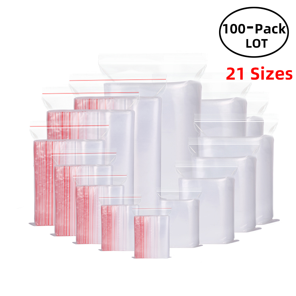 Food Storage With Lock - 100 unids/pack bolsas con cierre de