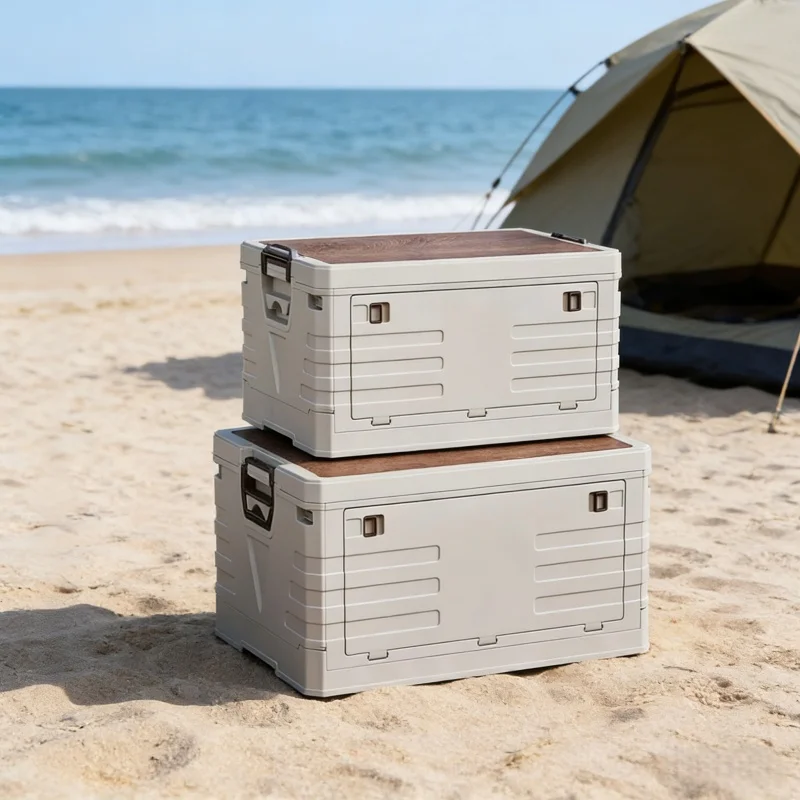 Food Storage Hiking - Caja de Almacenamiento para Auto, Plegable,