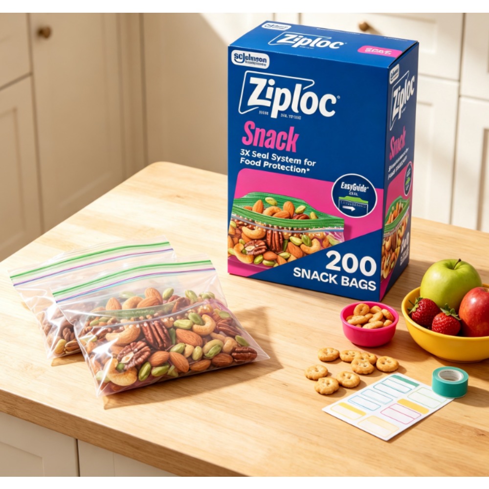Ziploc ®   Bolsas para Snacks  - Food Storage Technology reseña y precio
