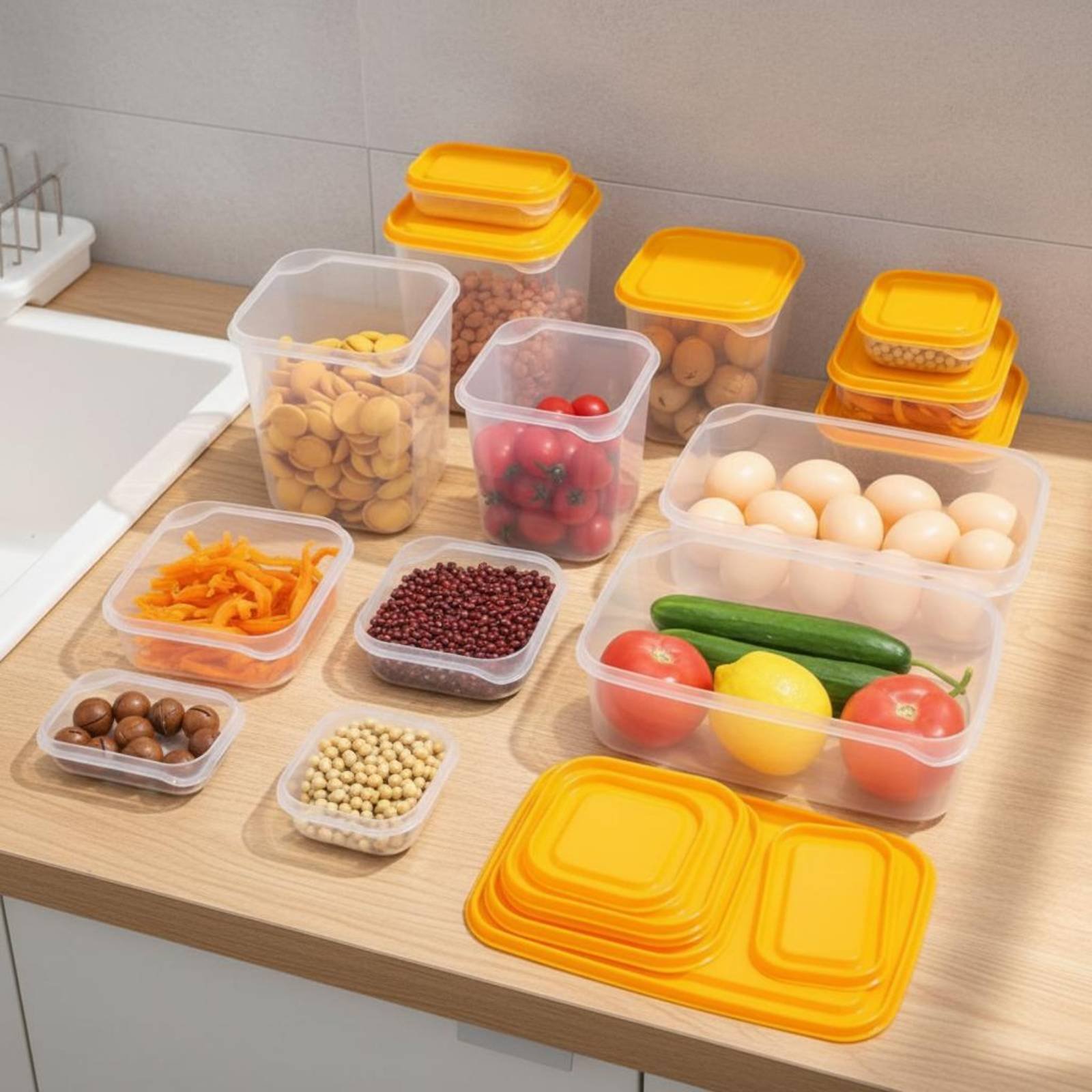 Juego de 17 Recipientes para R - Food Storage Lid reseña y precio