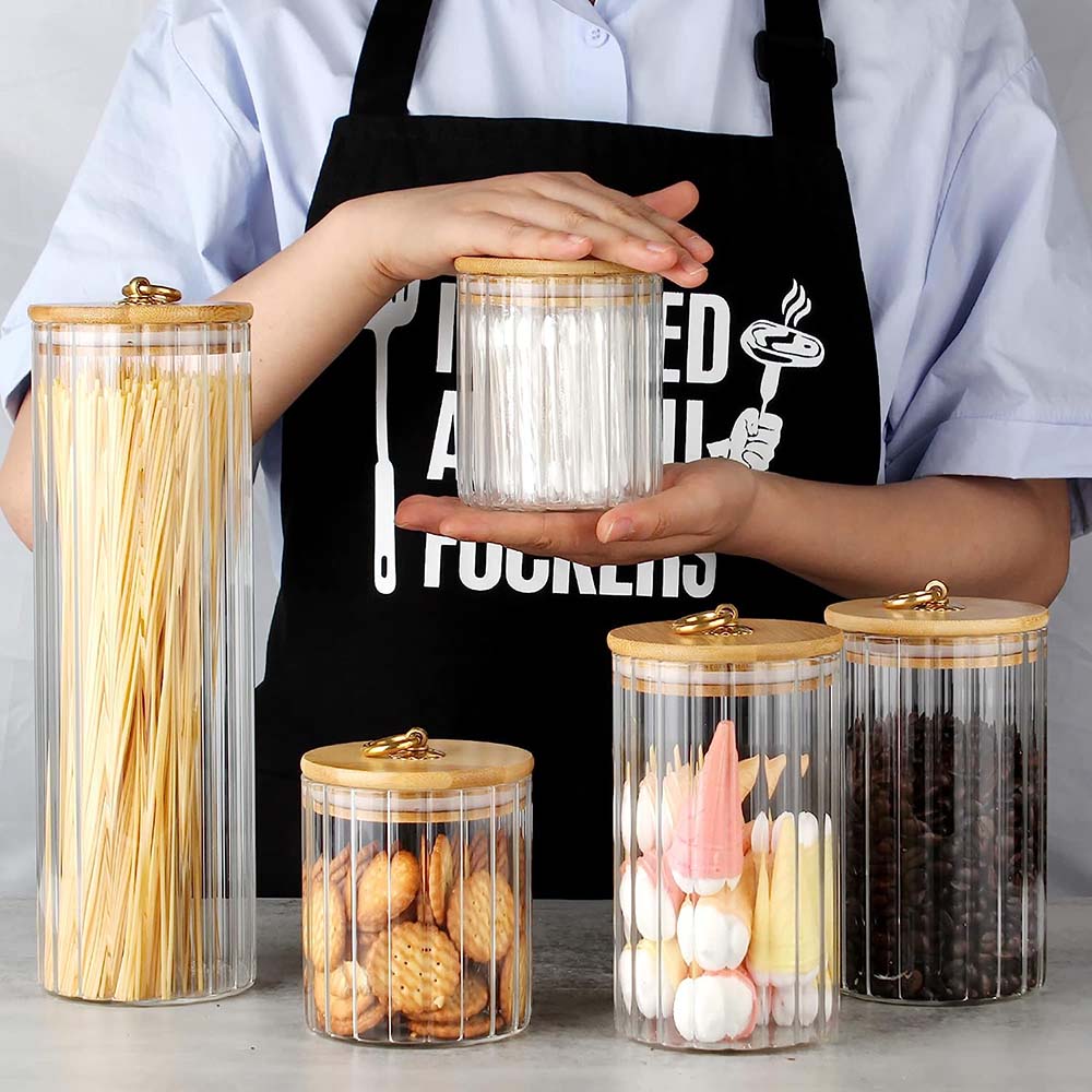 Juego de 3 Frascos de Vidrio p - Food Storage Set Glass reseña y precio