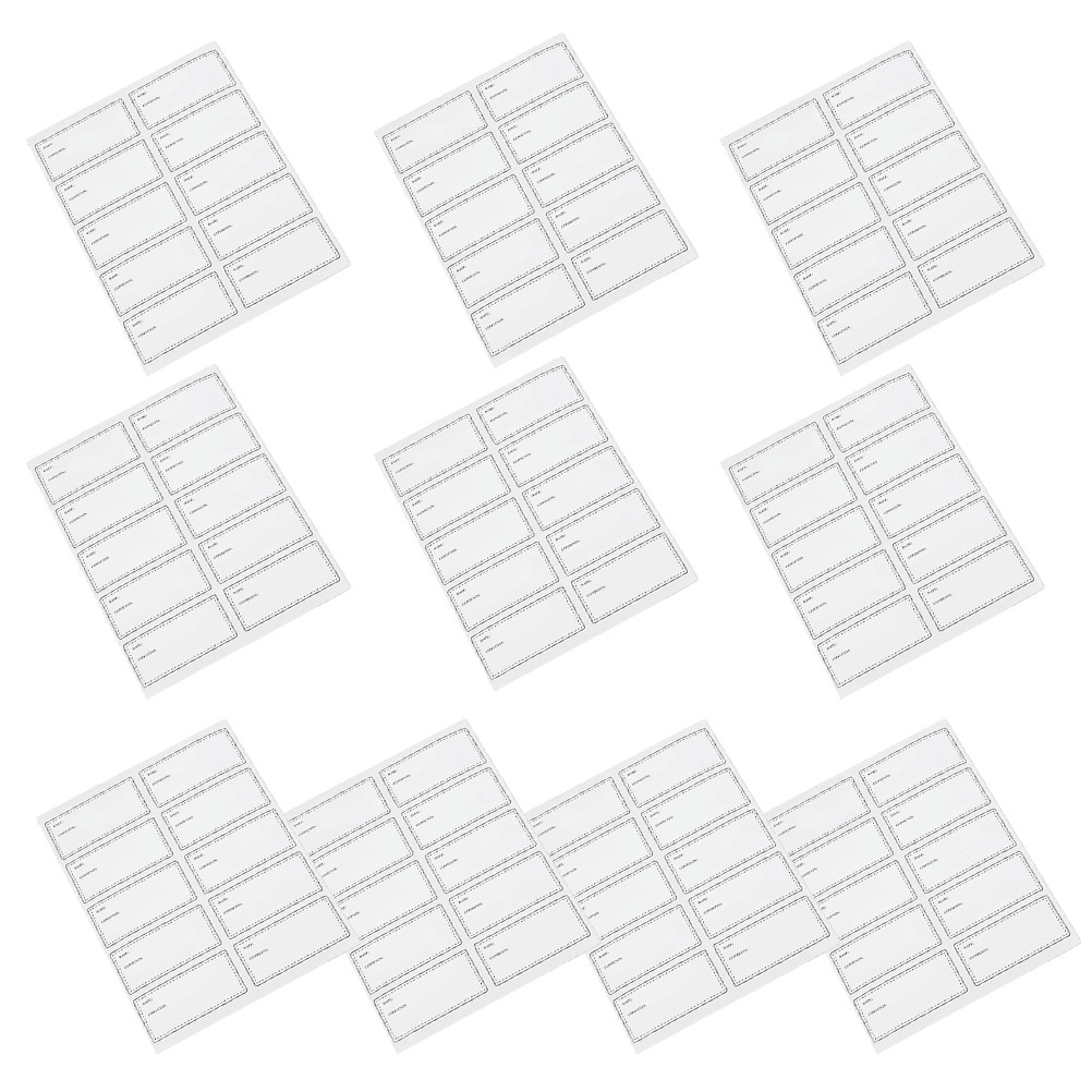 10 hojas de etiquetas adhesiva - Food Storage Notes reseña y precio
