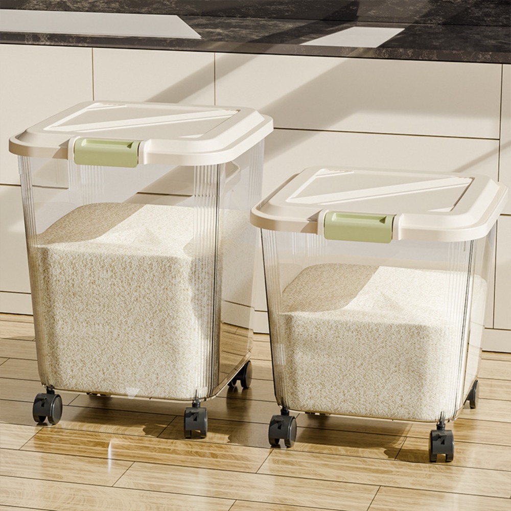 Contenedor de Arroz a Prueba d - Food Storage With Wheels reseña y precio