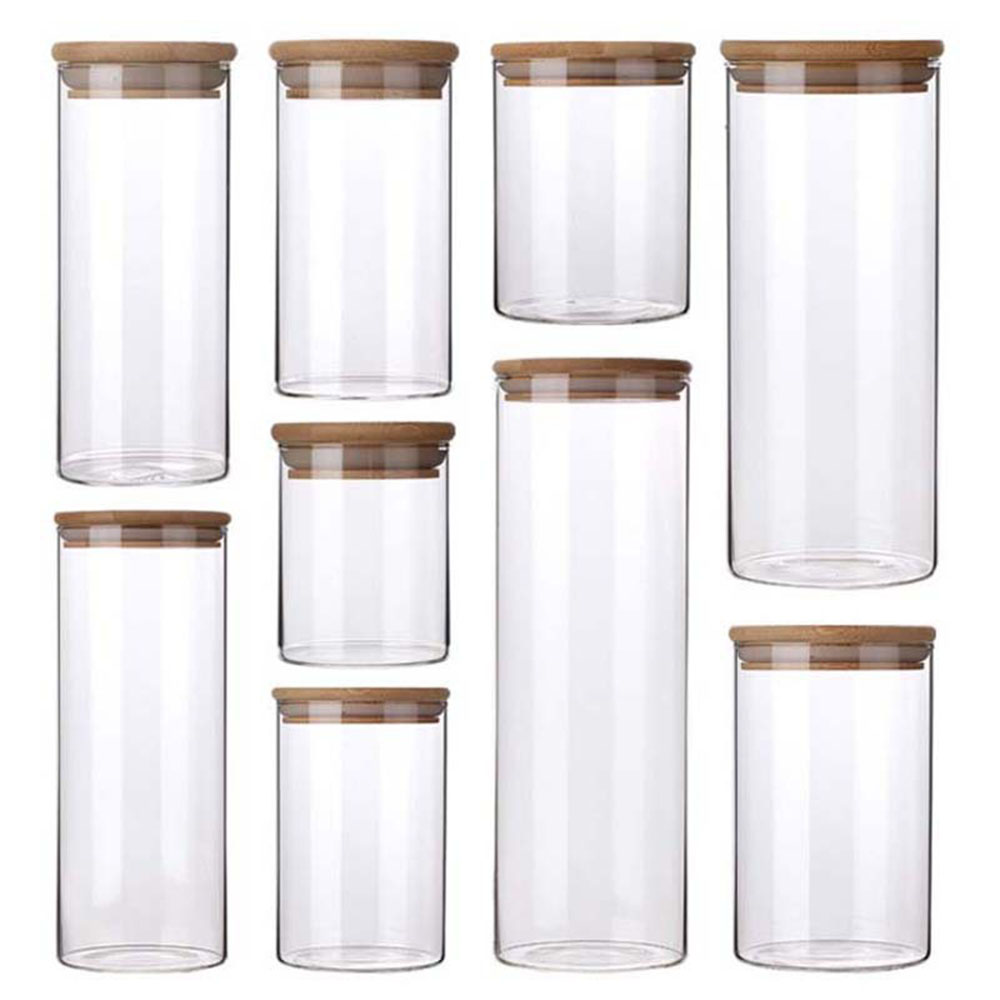 4/8 Uds 250ml 500ml 1000ml tar - Food Storage Jar Glass reseña y precio