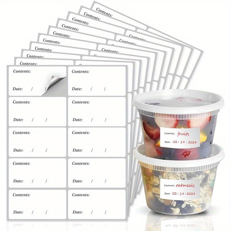Etiqueta impermeable y removib - Food Storage Notes reseña y precio