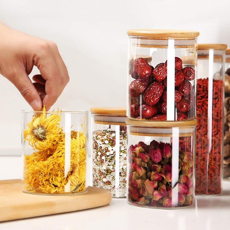 Juego de 12 tarros de vidrio c - Food Storage Set Glass reseña y precio