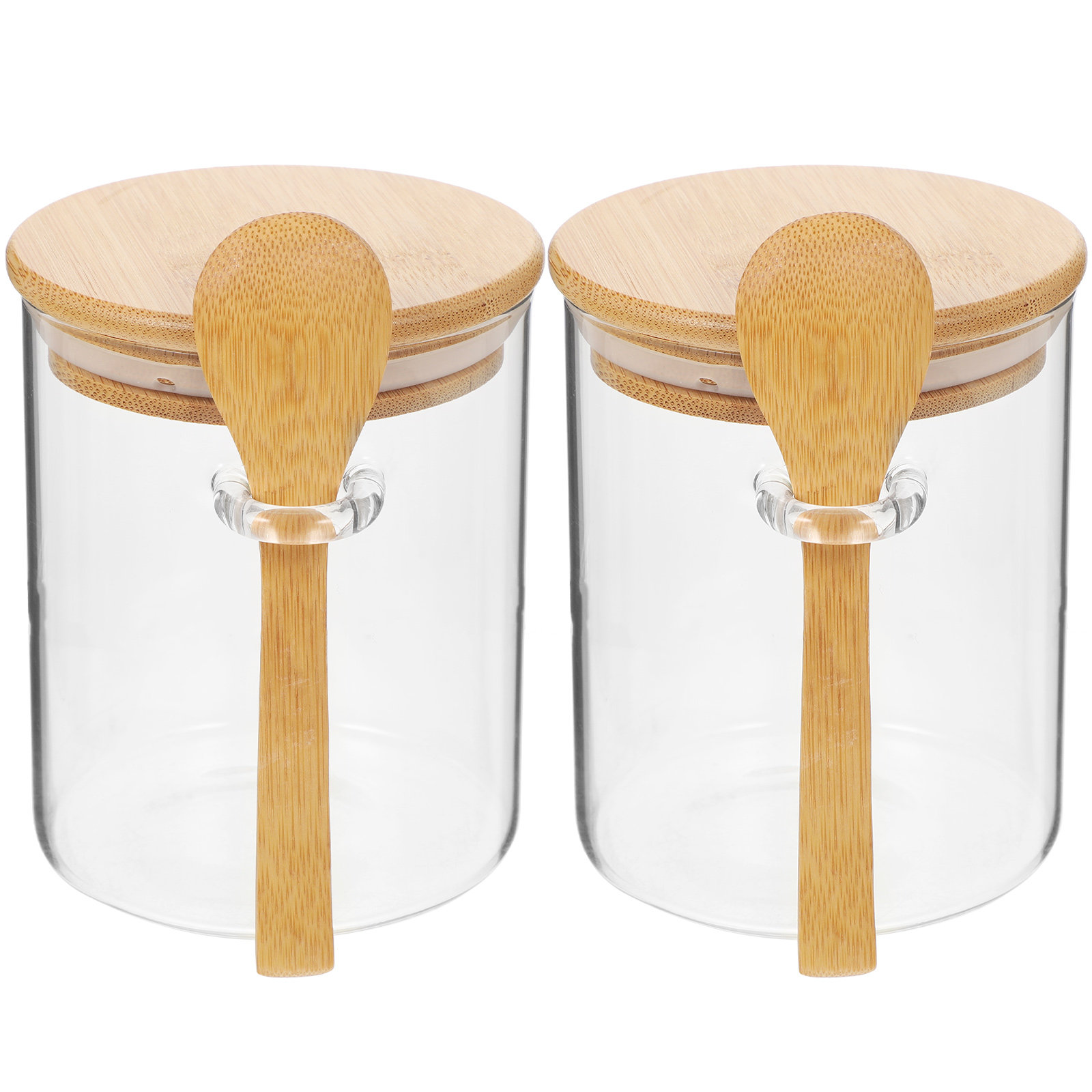 2 recipientes transparentes pa - Food Storage Jar Glass reseña y precio