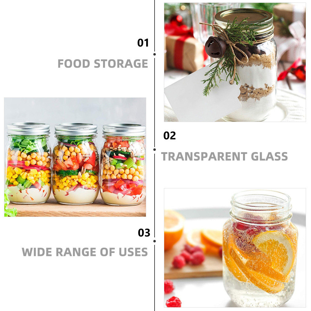 Juego de 6 Frascos de Vidrio T - Food Storage Jar Glass reseña y precio