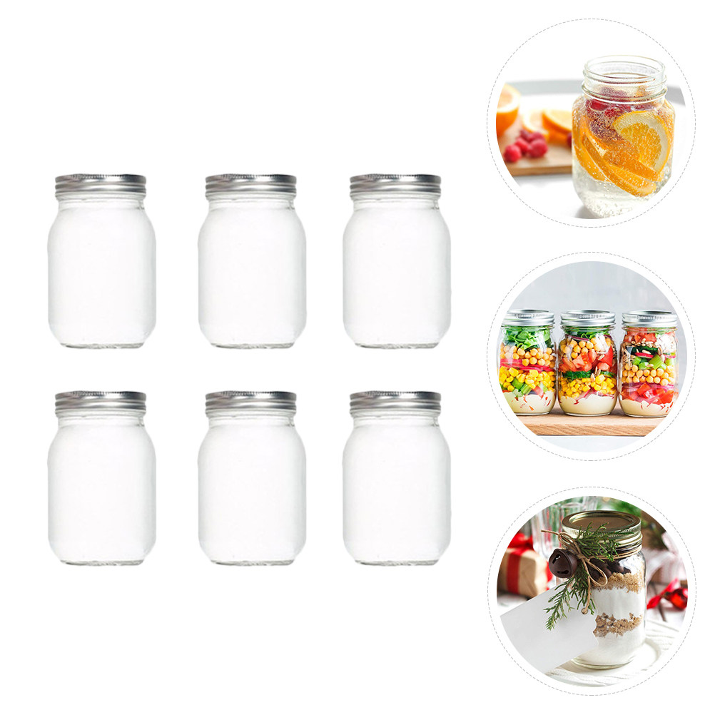 Juego de 6 Frascos de Vidrio T - Food Storage Jar Glass reseña y precio