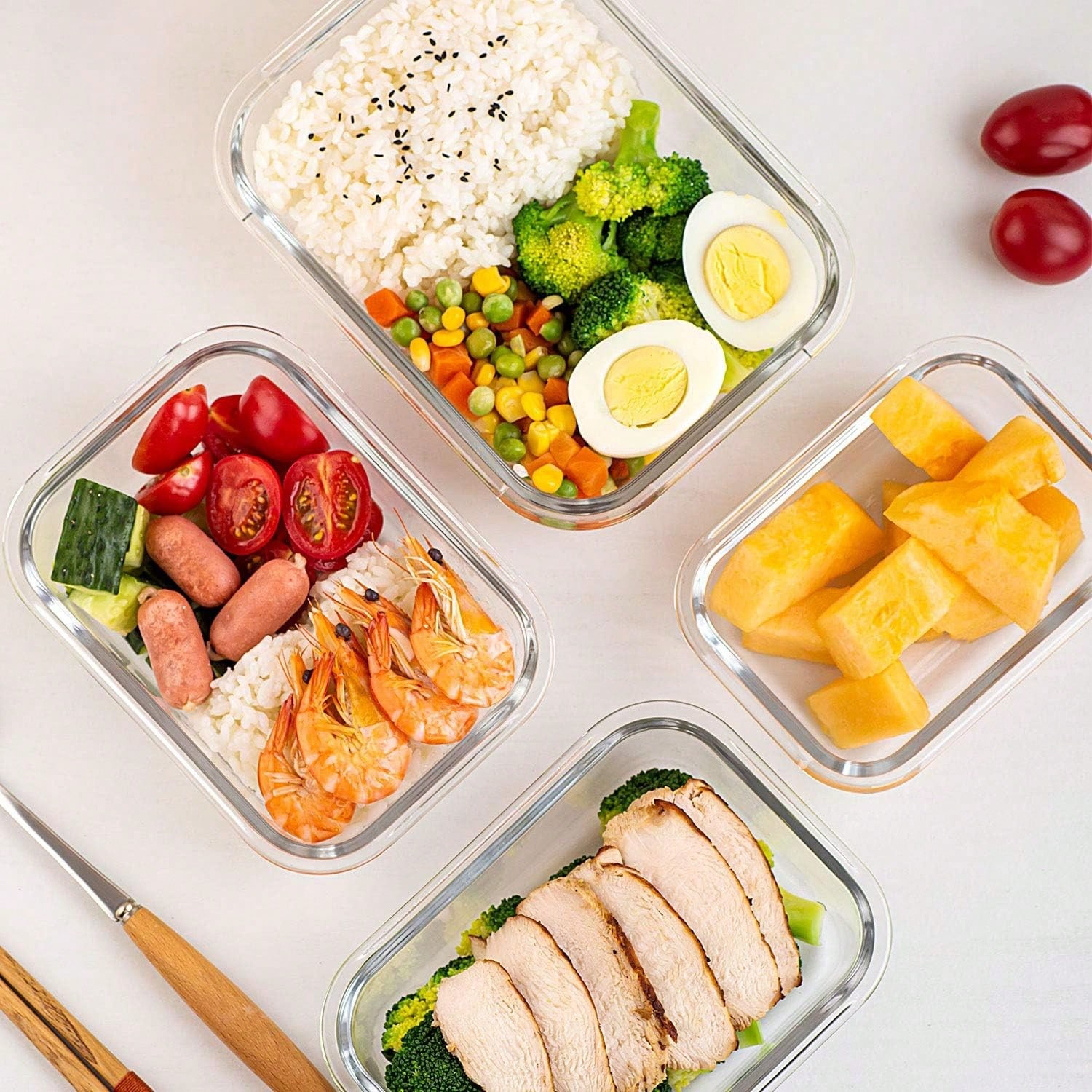 Paquete de 10 recipientes de v - Food Storage Quart reseña y precio