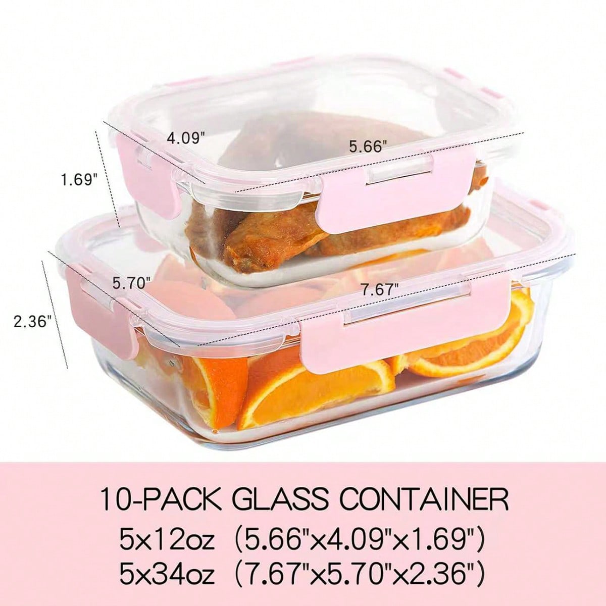 Paquete de 10 recipientes de v - Food Storage Quart reseña y precio