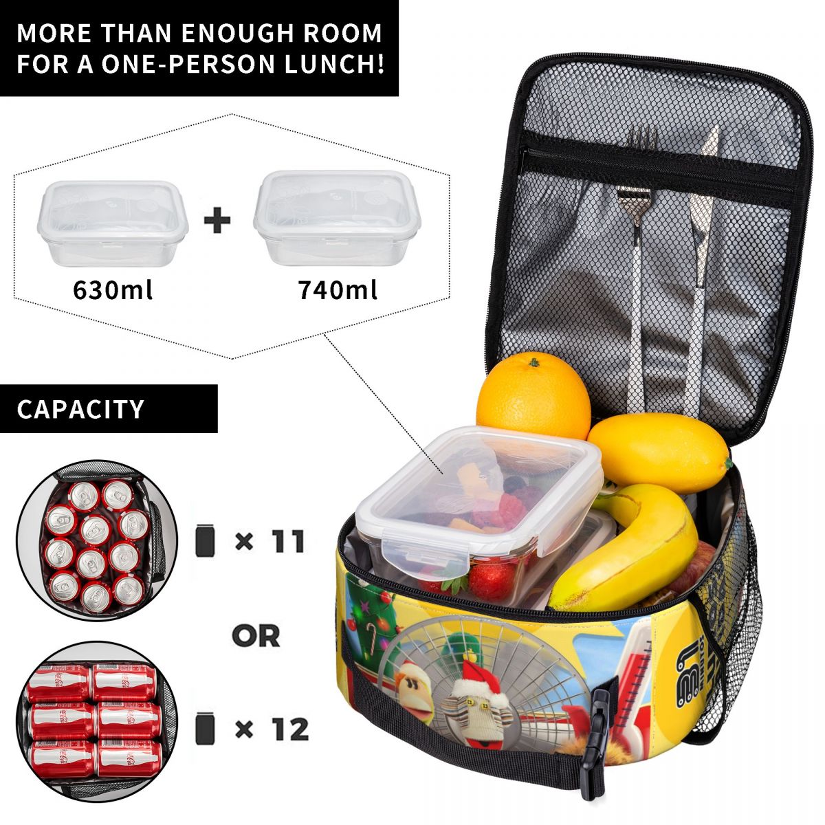 Bolsa Térmica para Almuerzo co - Xmas Food Storage Containers reseña y precio
