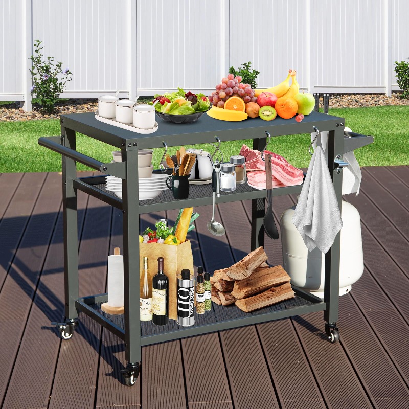 Carrito de Cocina Exterior Des - Food Storage With Wheels reseña y precio