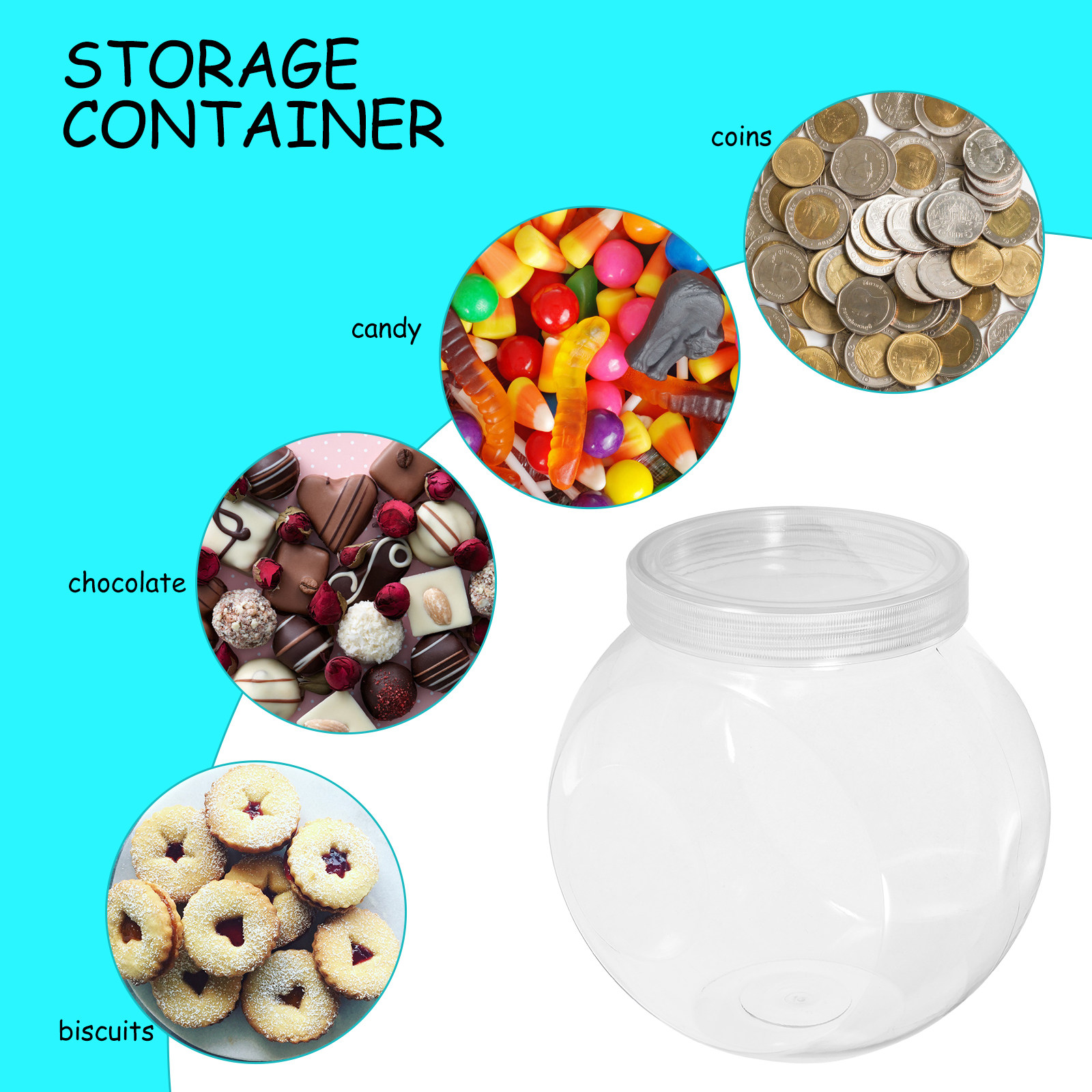 3 Frascos Transparentes para D - Food Storage Lid reseña y precio