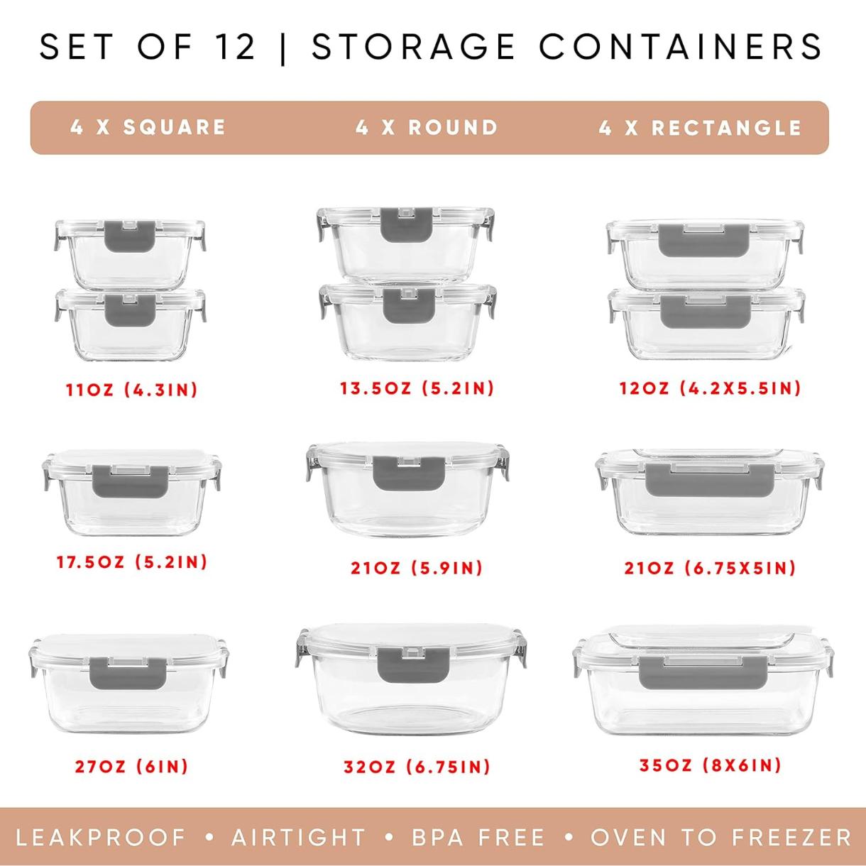 24 recipientes de almacenamien - Food Storage Containers Tupperware reseña y precio