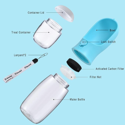 Botella de Agua Portátil 2 en  - Food Storage Hiking reseña y precio