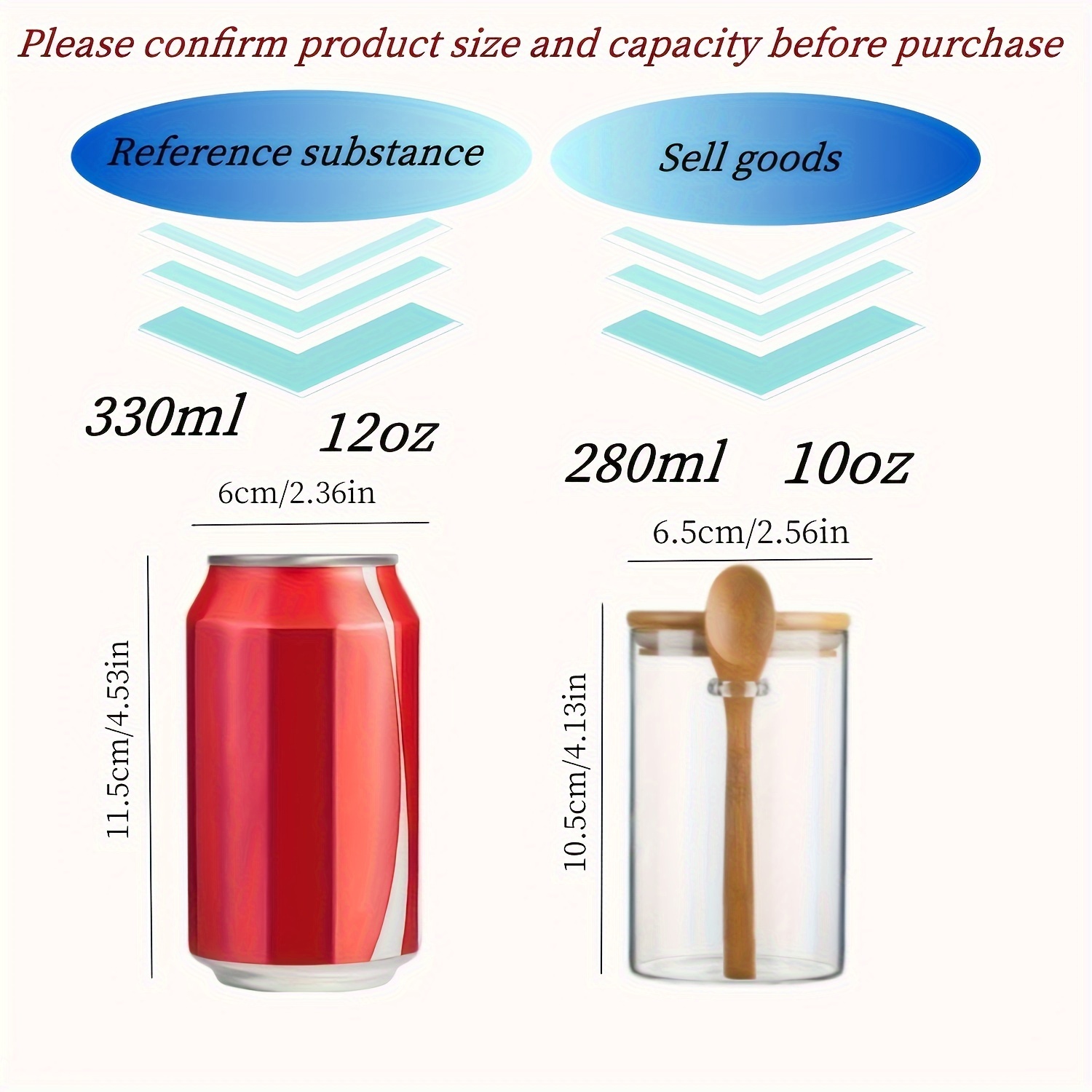 Tarro de dulces de 280 ml, tar - Food Storage Set Glass reseña y precio