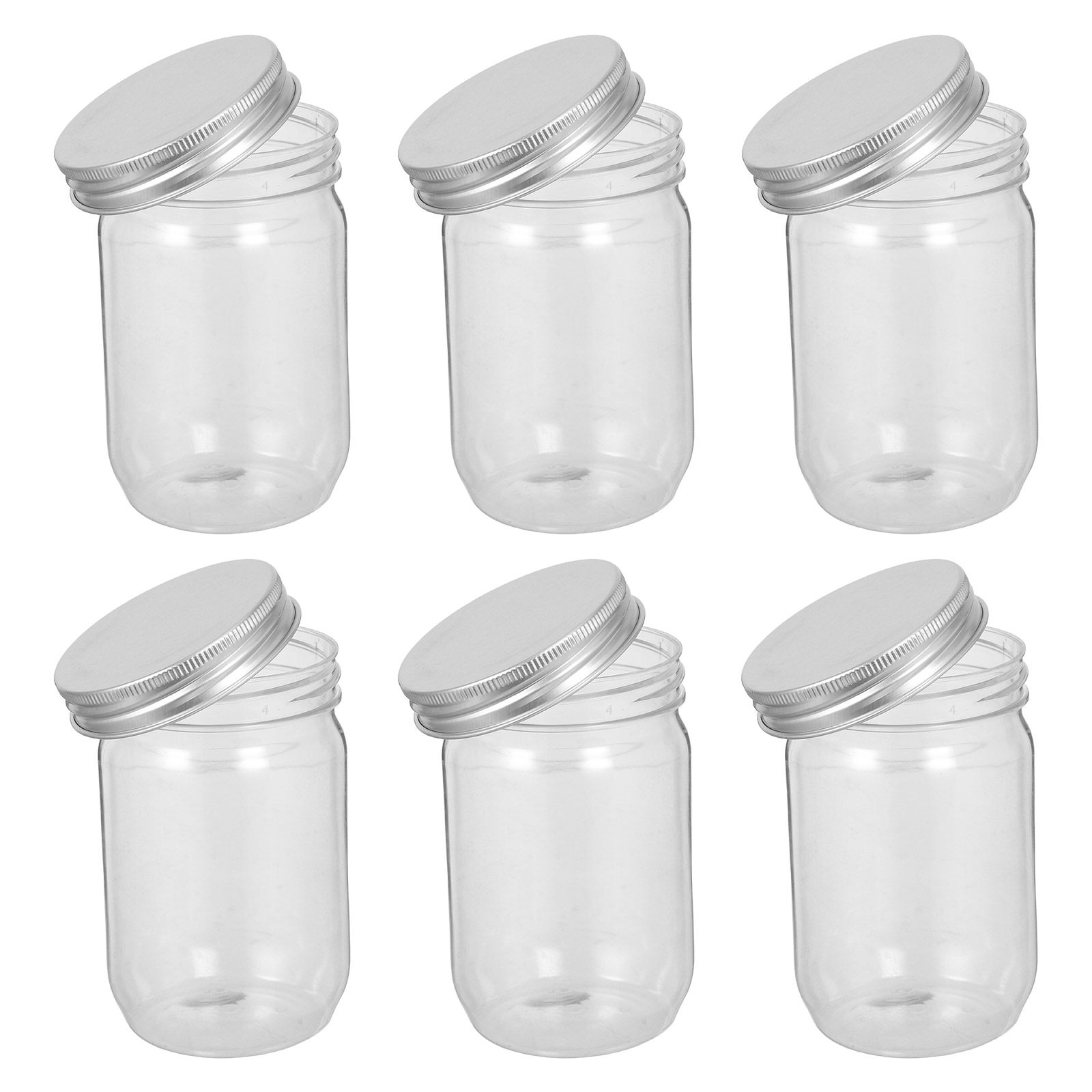 6 Frascos de Plástico Transpar - Food Storage Lid reseña y precio