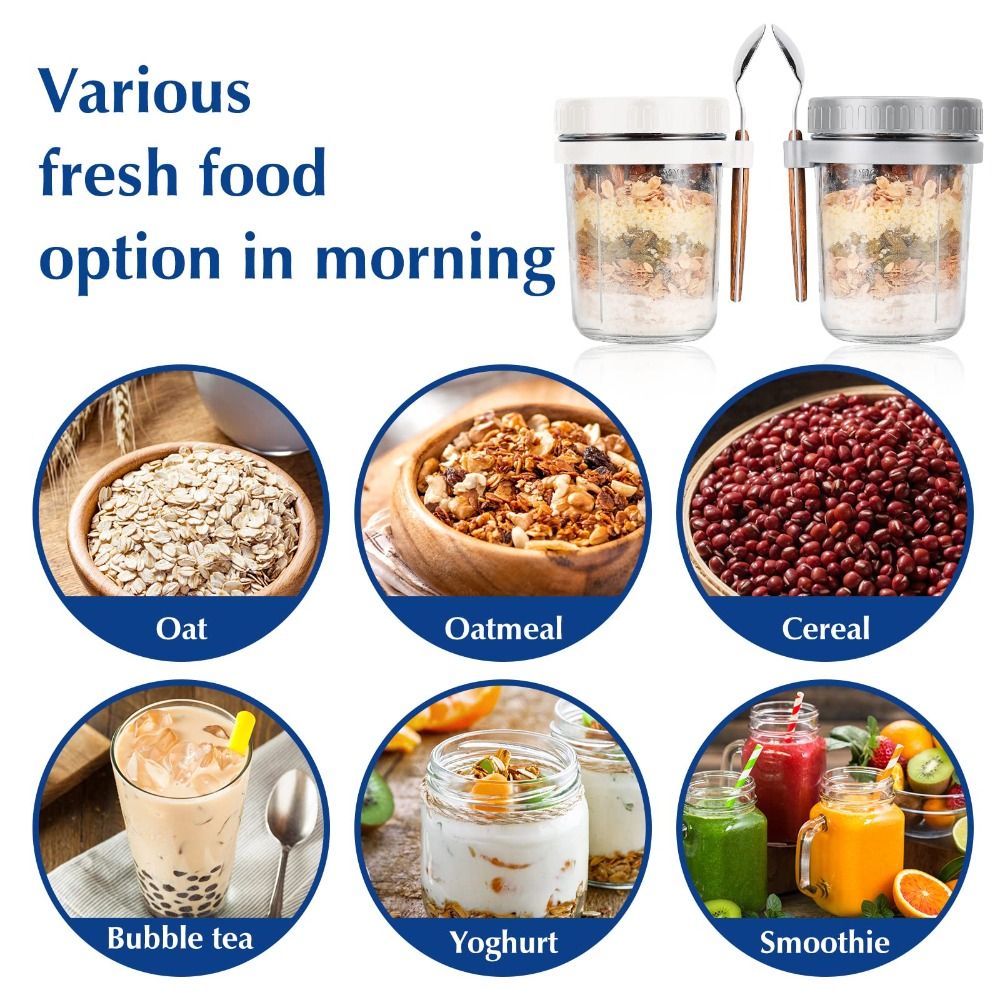 Tarro de yogur de 350ml, tarro - Food Storage Set Glass reseña y precio