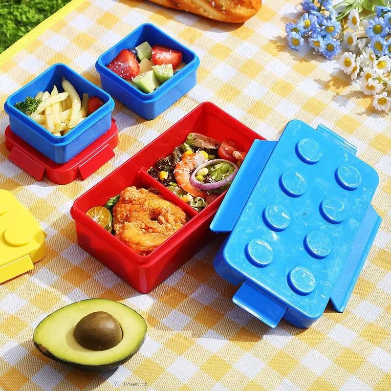 Caja de almuerzo de bloques de - Food Storage Building reseña y precio