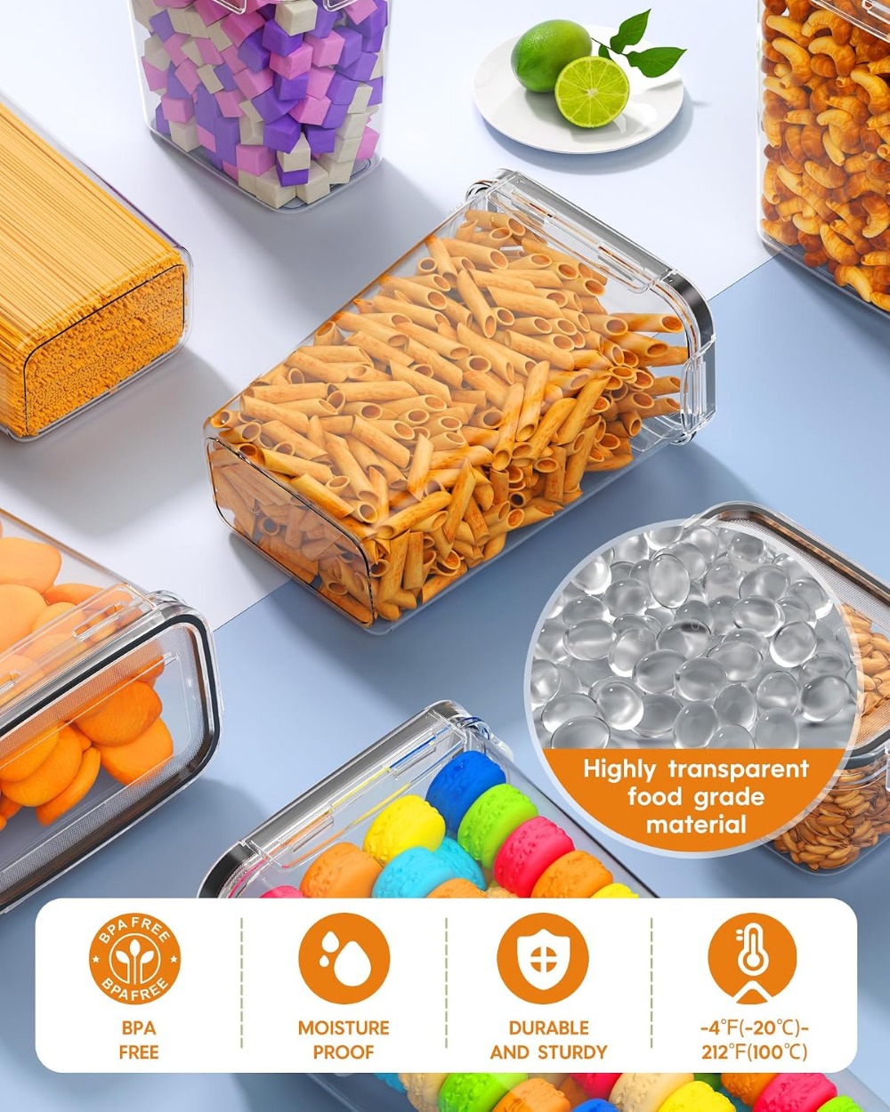 24 Recipientes Herméticos para - Food Storage Lid reseña y precio