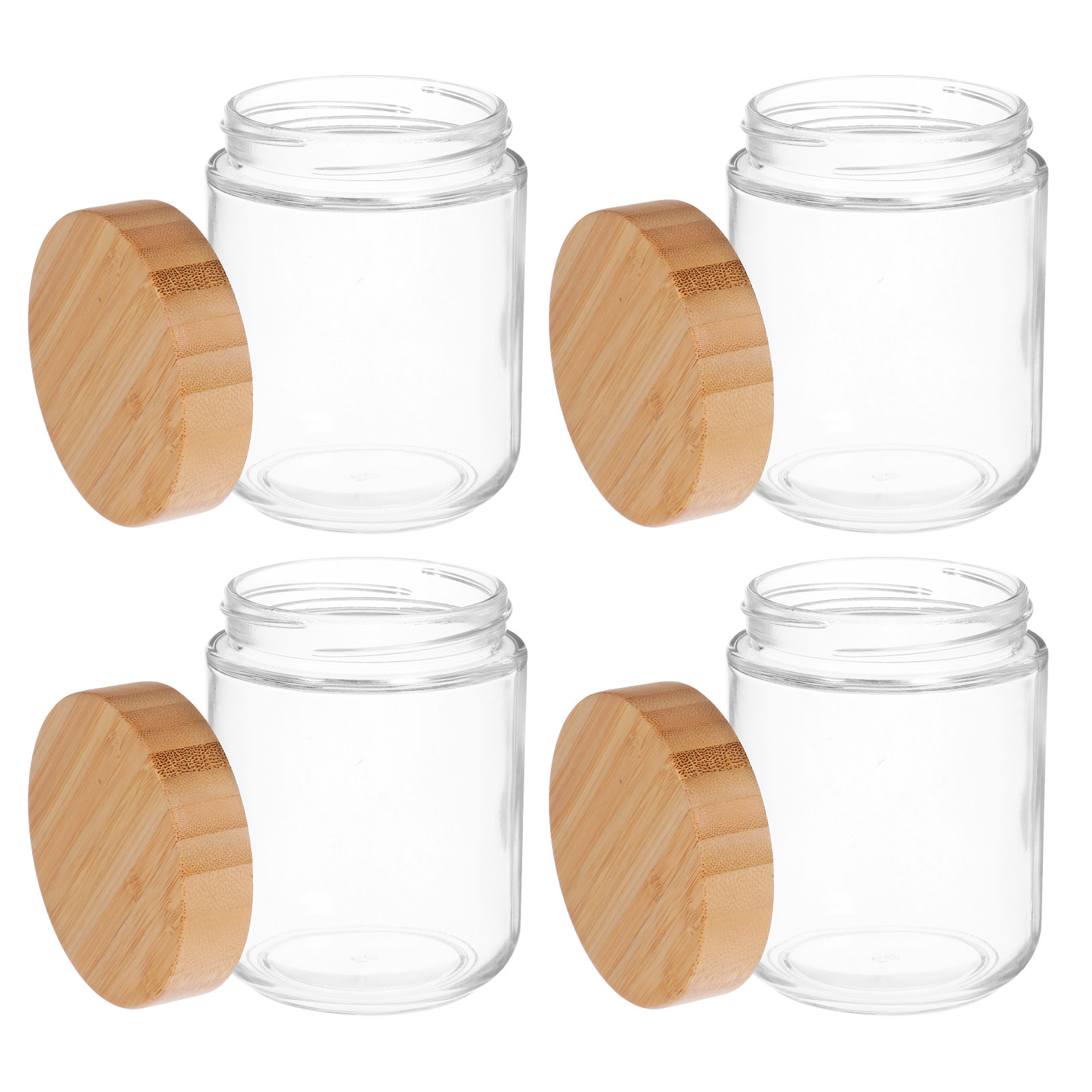4 Frascos de Vidrio para Almac - Food Storage Jar Glass reseña y precio