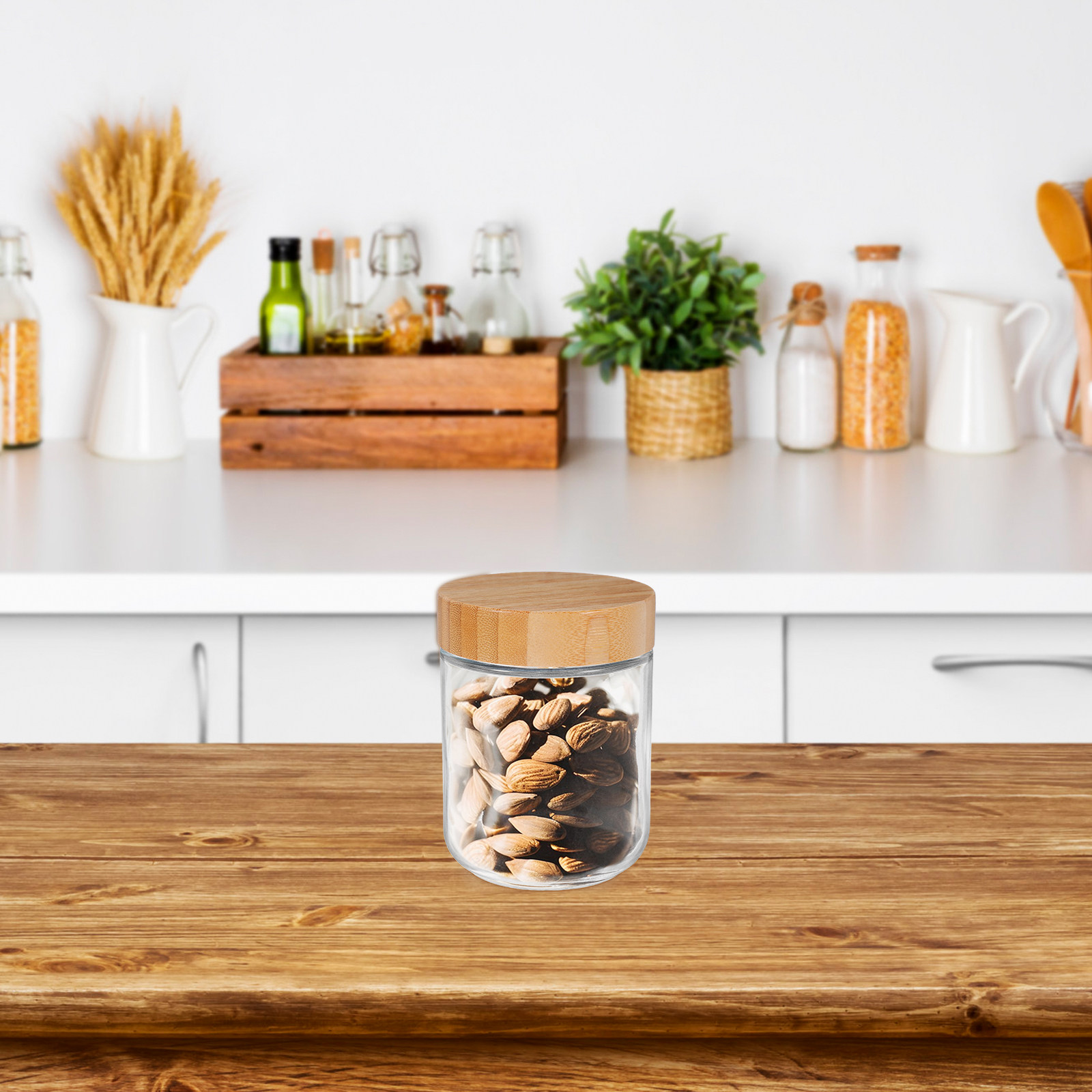 4 Frascos de Vidrio para Almac - Food Storage Jar Glass reseña y precio