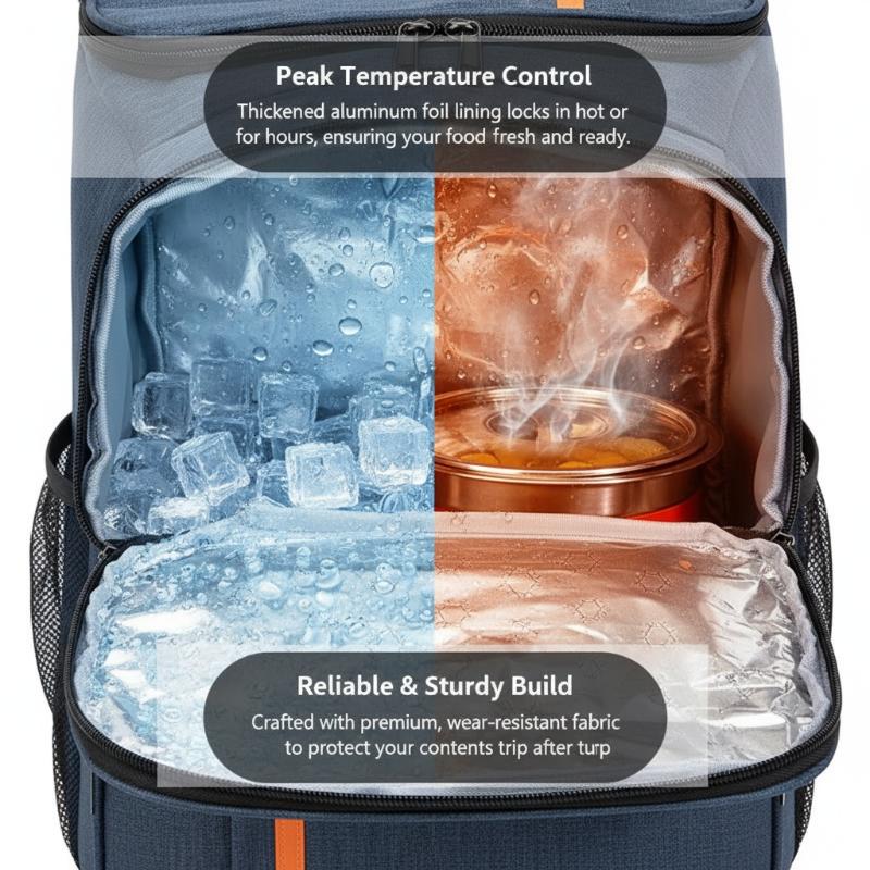 Mochila térmica aislada de gra - Food Storage Hiking reseña y precio