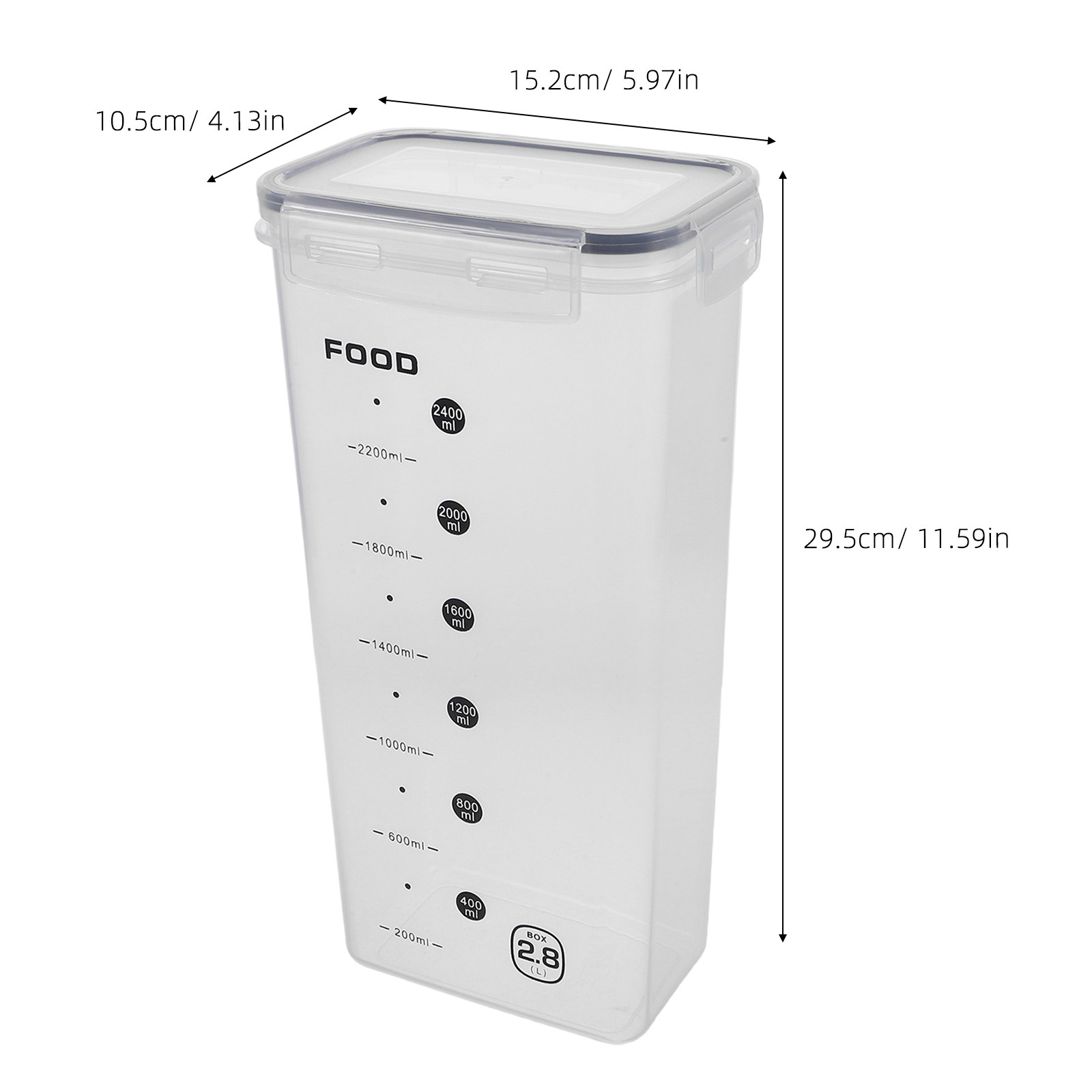 2 Recipientes Transparentes He - Food Storage Jars Airtight reseña y precio